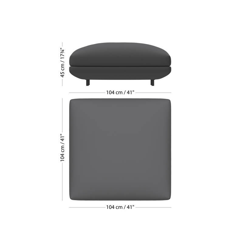 Пуф Salamanca - Nani 2110 Ткань песочного цвета  -  Под заказ