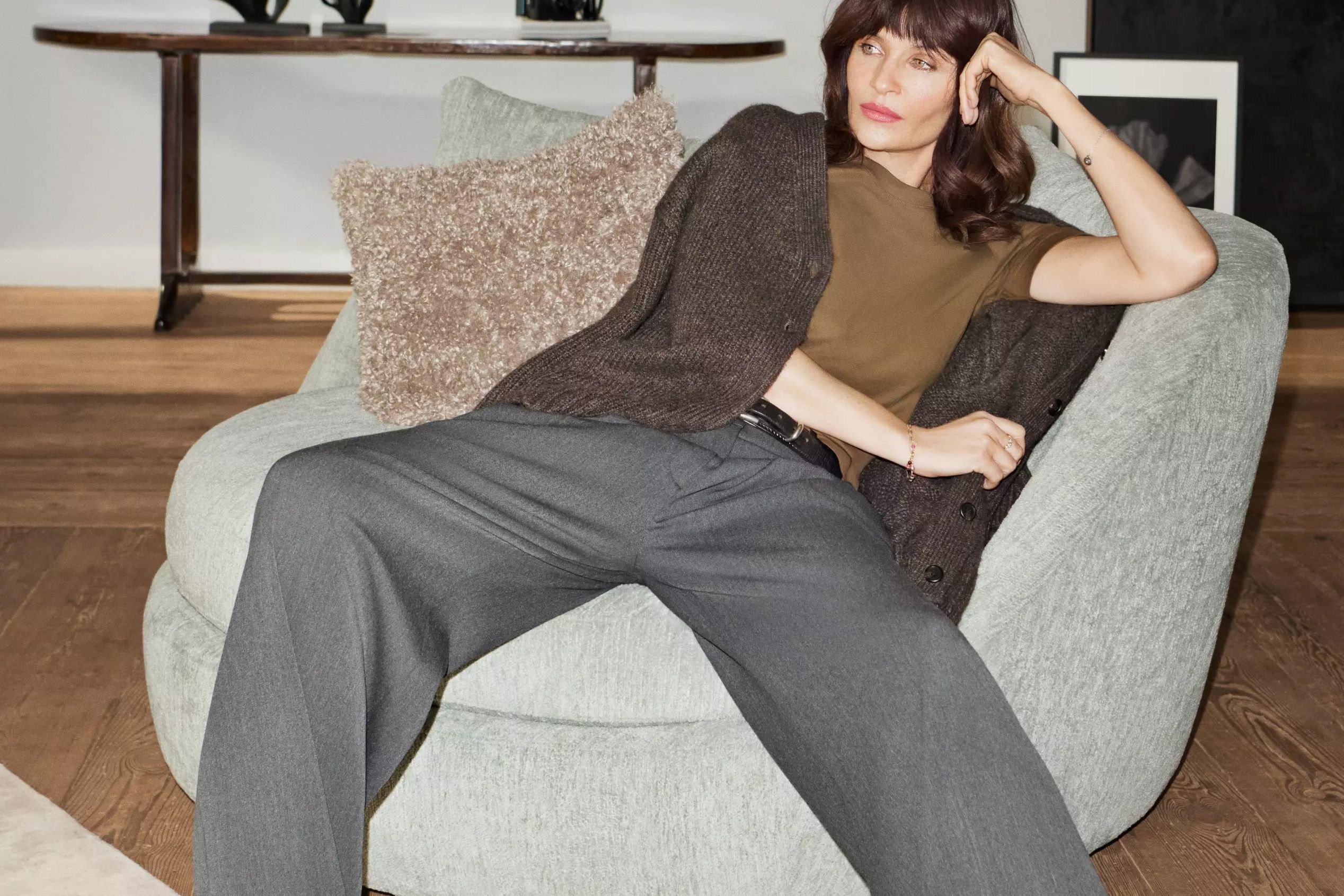 Кресло Ø - Lucca ткань белого цвета 3321 -  Под заказ в интерьере