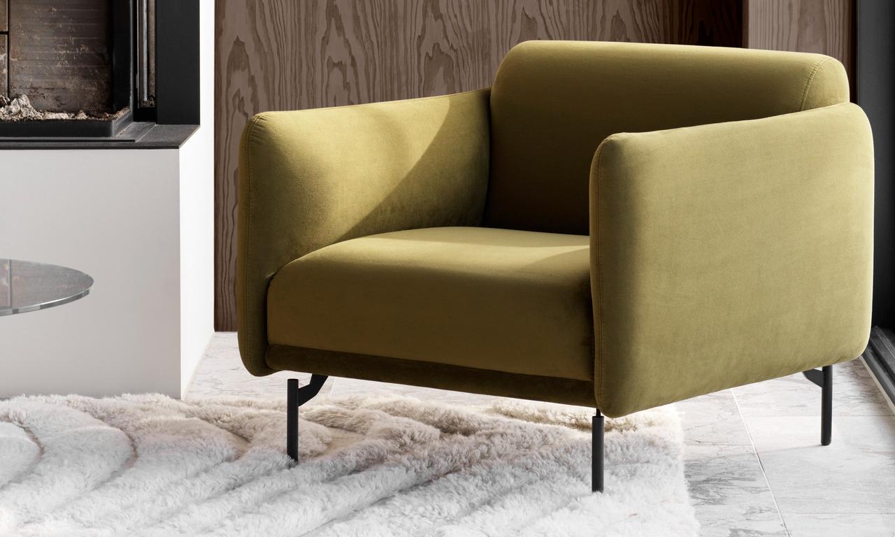 Кресло Berne - Skagen 3161 Песочная ткань  -  Под заказ в интерьере