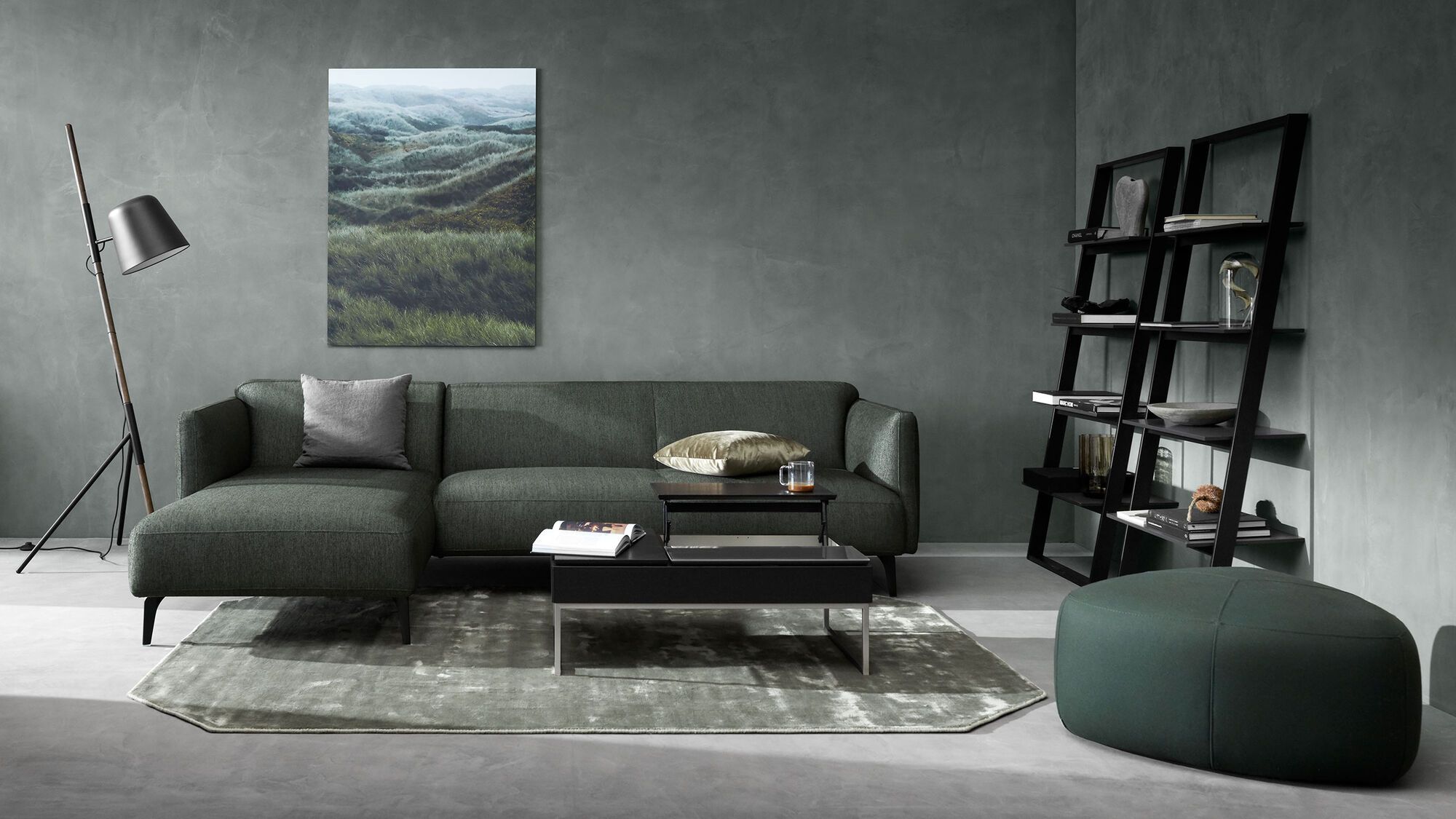 Функциональный журнальный столик Chiva с местом для хранения -  Под заказ в интерьере