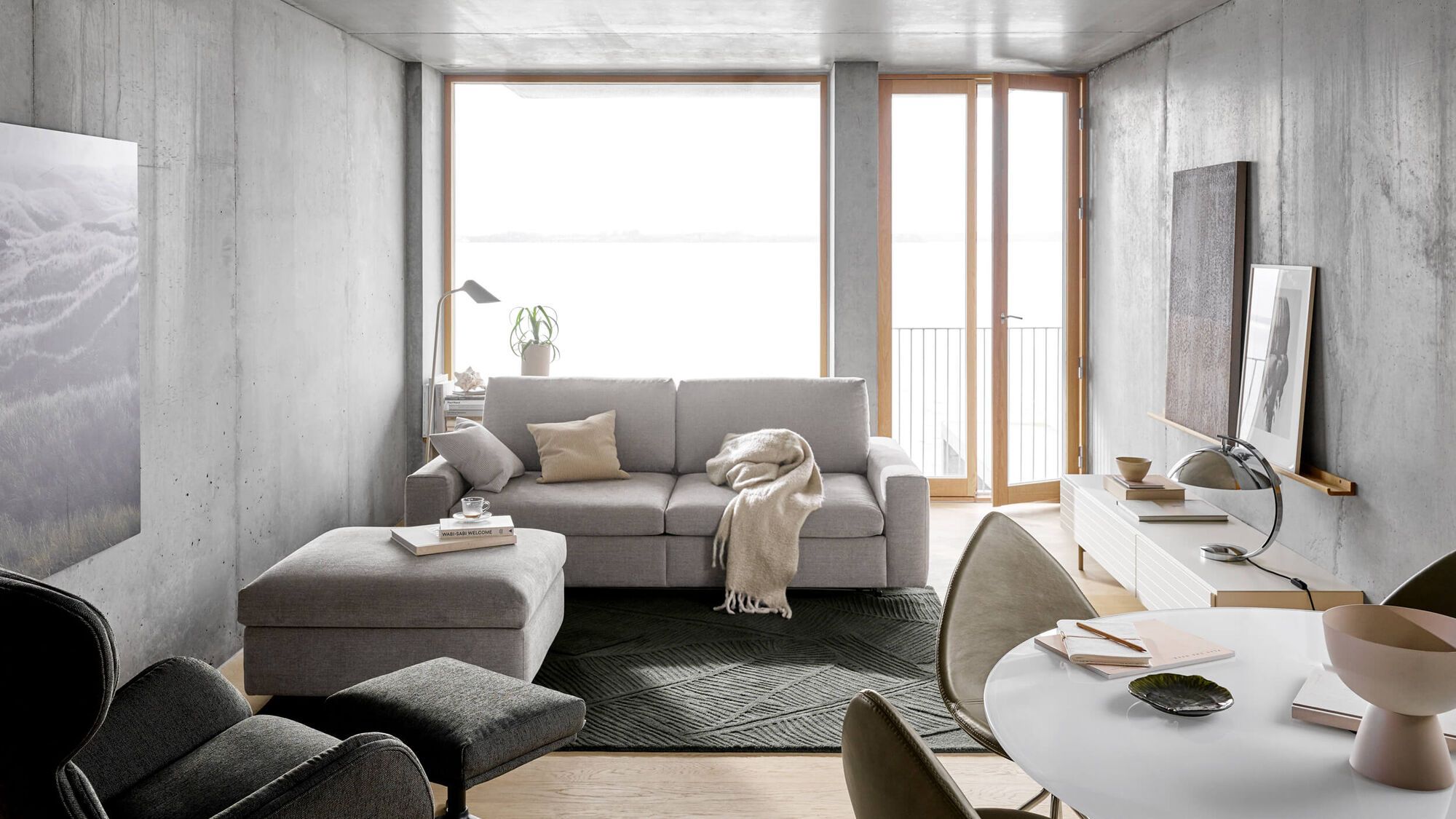 Cтул Ottawa - Napoli 2250 Ткань серебристо-серая  -  Под заказ в интерьере