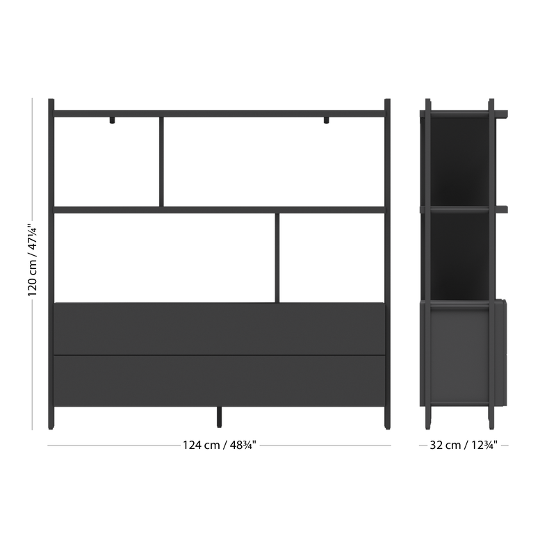 Система  для хранения Calgary c выдвижным ящиком -  Под заказ