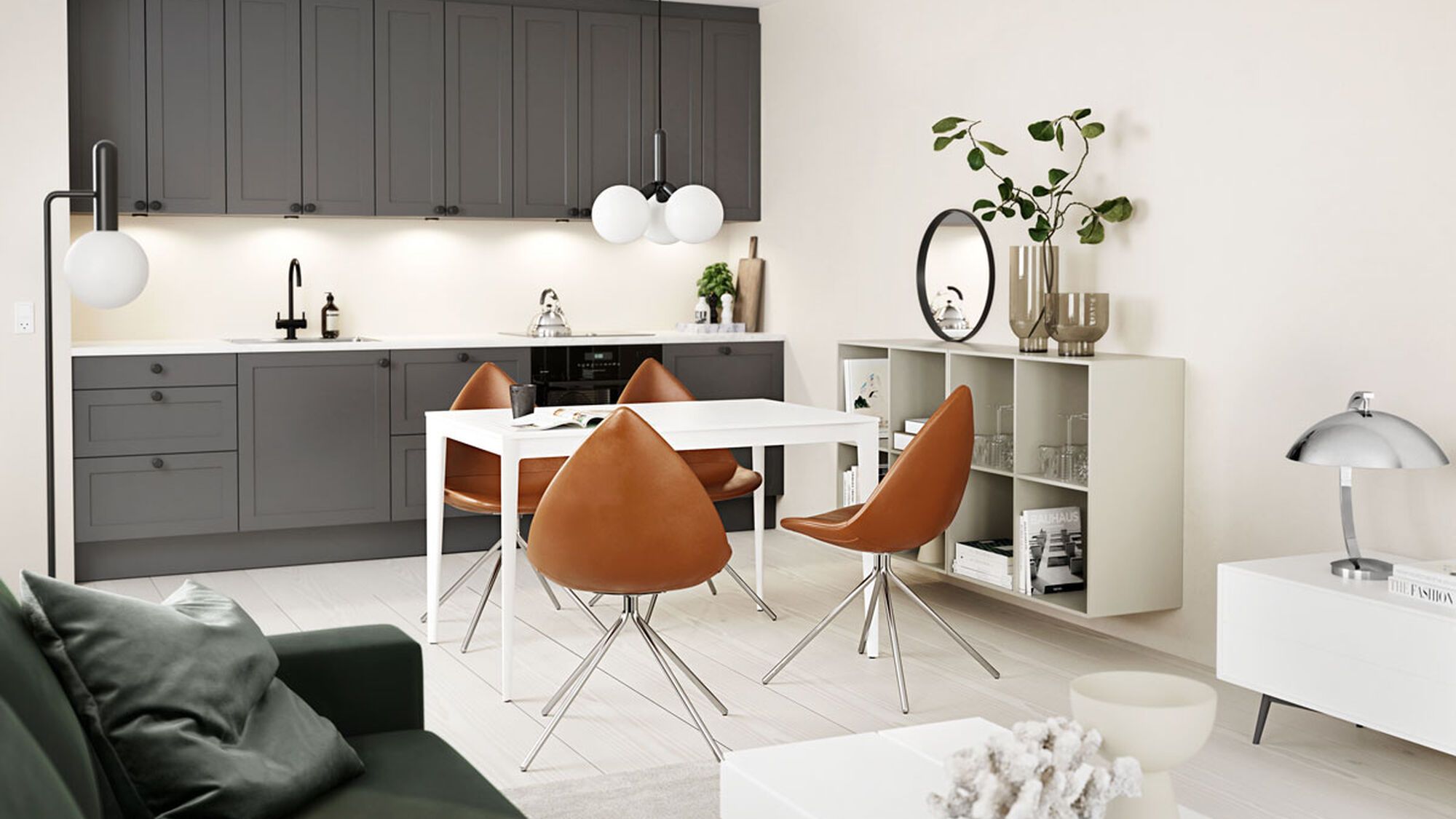 Cтул Ottawa - Napoli 2250 Ткань серебристо-серая  -  Под заказ в интерьере