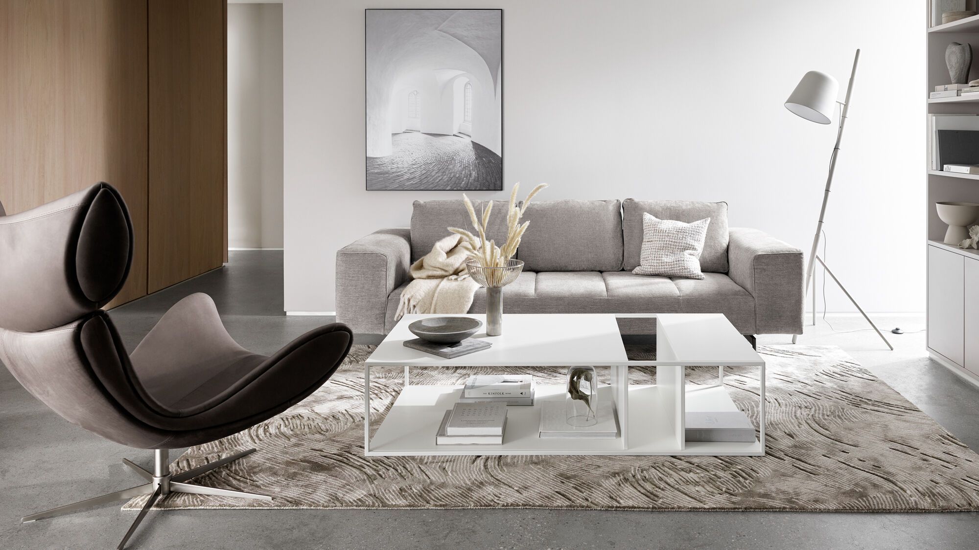 Кресло Imola - Skagen 3163 Темно-синяя ткань  -  Под заказ в интерьере