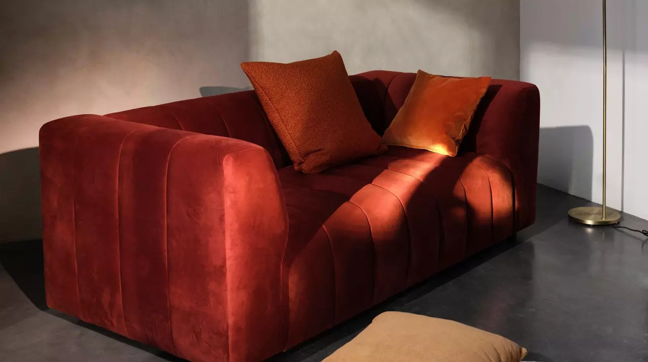 3-х местный диван Bellagio - Lazio 3091 Ткань бежевого цвета  -  Под заказ в интерьере