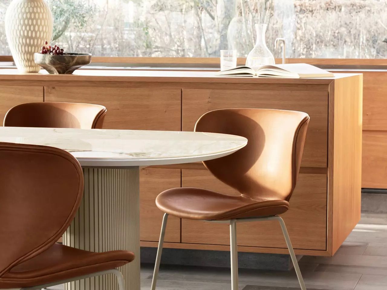 Cтул Hamilton без поворотной функции - Skagen 3163 Темно-синяя ткань  -  Под заказ в интерьере