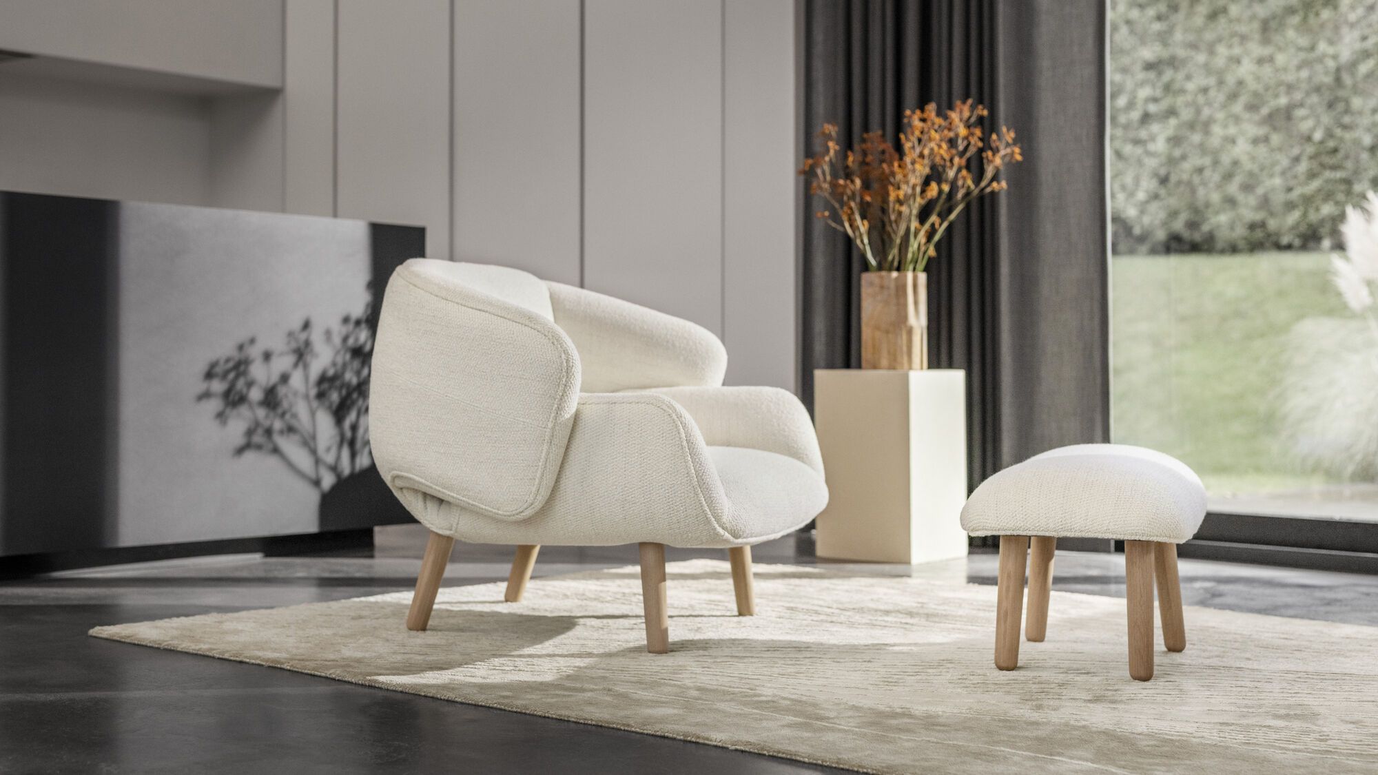 Кресло Fusion - Frisco 2057 Ткань цвета кэмел с функцией акваклин  -  Под заказ в интерьере