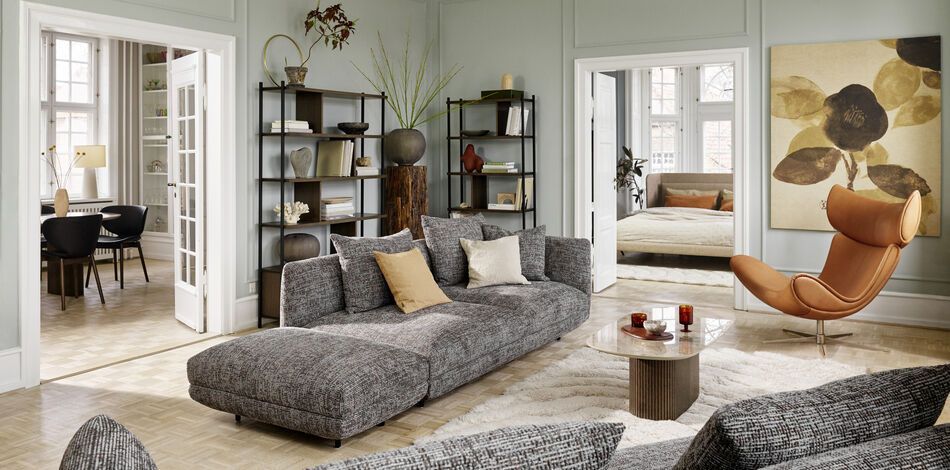 Пуф Salamanca - Nani 2110 Ткань песочного цвета  -  Под заказ в интерьере