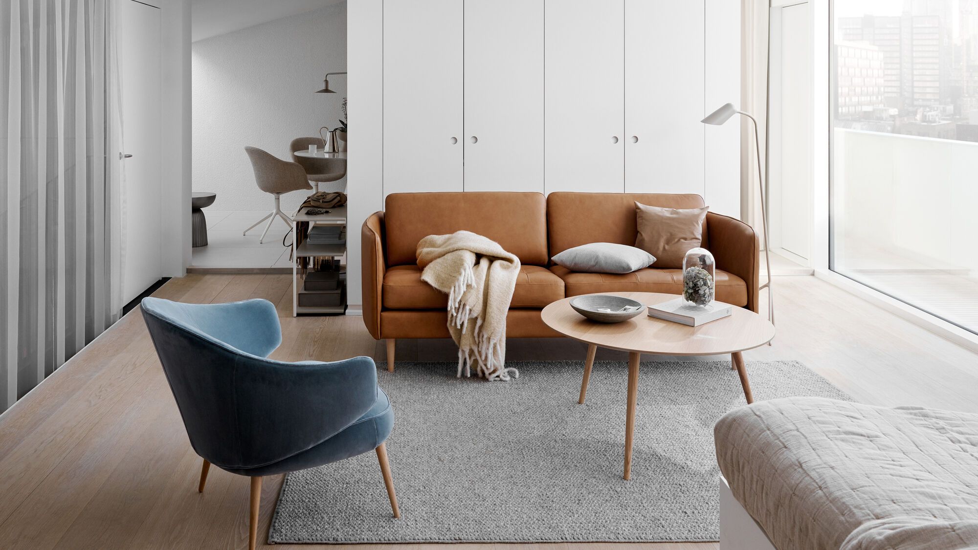 Cтул Adelaide с функцией вращения - Bristol 3063 Ткань бежевая  -  Под заказ в интерьере