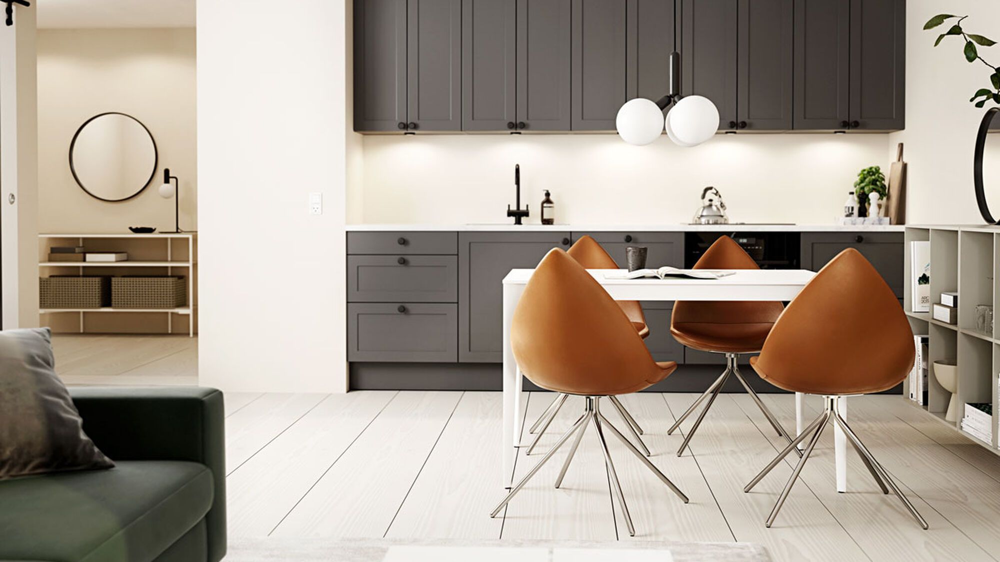 Cтул Ottawa - Napoli 2250 Ткань серебристо-серая  -  Под заказ в интерьере