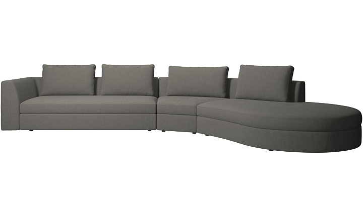 Диван Bergamo - Frisco 2067 Ткань цвета серого камня  -  Под заказ