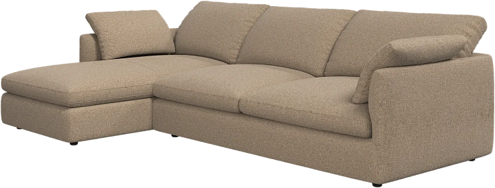 Угловой диван Milano - Lazio 3096 Ткань коричневого цвета  -  Под заказ