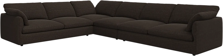 Угловой диван Milano - Napoli 2251 Ткань серо-коричневого цвета  -  Под заказ