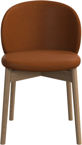 Обеденный стул Princeton - Nordic Vintage кожа 5150 карамельного цвета -  Под заказ