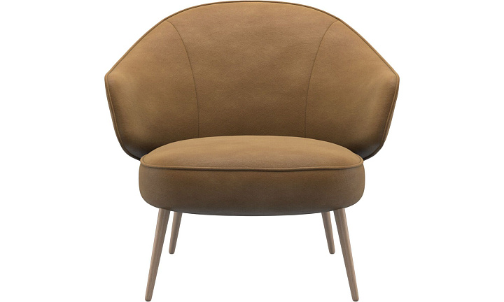 Кресло Charlotte - York 5120 Kожа коньячного цвета  -  Под заказ