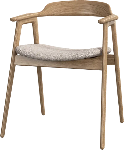 Обеденный стул Seoul - Capri ткань бежевого цвета 3230 -  Под заказ