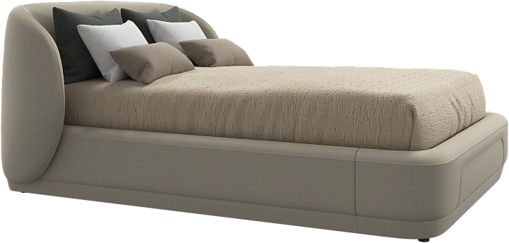 Кровать Bolzano - Frisco 2274 Ткань песочного цвета -  Под заказ