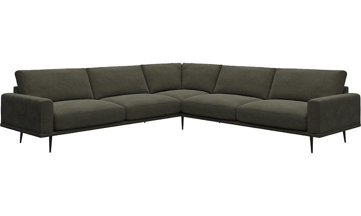 Угловой диван Carlton - York  5121 Kожа светло-зеленая -  Под заказ