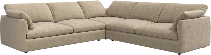 Угловой диван Milano - Tuscany белого цвета 3200 -  Под заказ