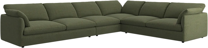 Угловой диван Milano - Skagen 3165 Зеленая ткань  -  Под заказ