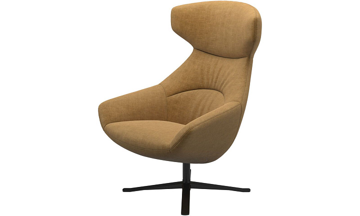 Кресло Porto с функцией вращения - Napoli 2252 Ткань золотисто-бежевого цвета  -  Под заказ