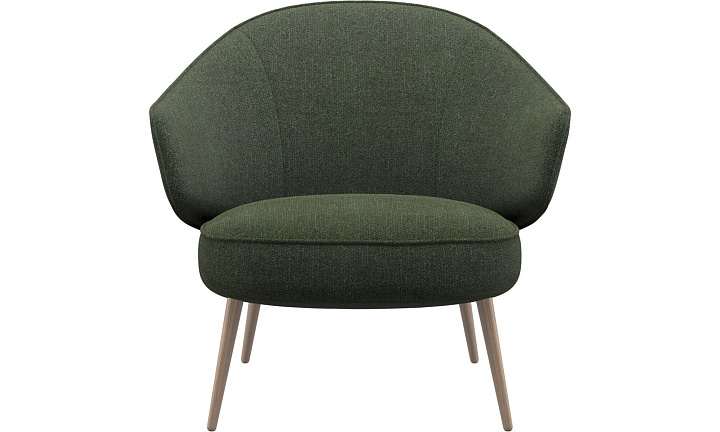 Кресло Charlotte - Lazio 3094 Темно-зеленая ткань  -  Под заказ