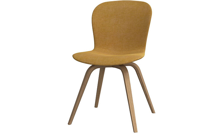 Обеденный стул Hauge - Tomelilla fabric 3143 Mustard  -  Под заказ