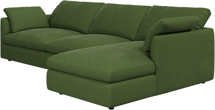 Угловой диван Milano - Bologna ткань оливкового цвета 3257 -  Под заказ