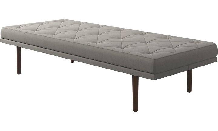 Кушетка Fusion - Frisco 2063 Ткань с покрытием aquaclean светло-серого цвета  -  Под заказ