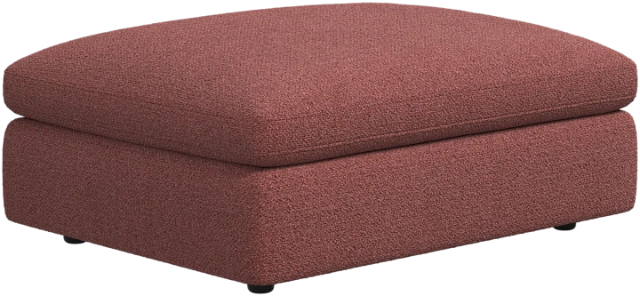 Пуф Milano - Rimini ткань кирпично-красного цвета 3088 -  Под заказ
