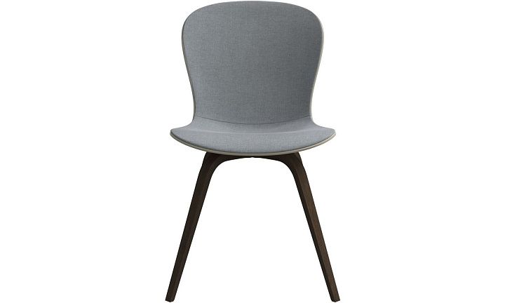 Обеденный стул Hauge - Frisco 2063 Ткань с покрытием aquaclean светло-серого цвета  -  Под заказ