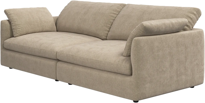 3-х местный диван Milano из двух модулей -  Ravello 3220 Ткань песочного цвета  -  Под заказ