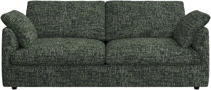 2.5 местный диван Milano - Tuscany Ткань лесного зелёного цвета 3208  -  Под заказ