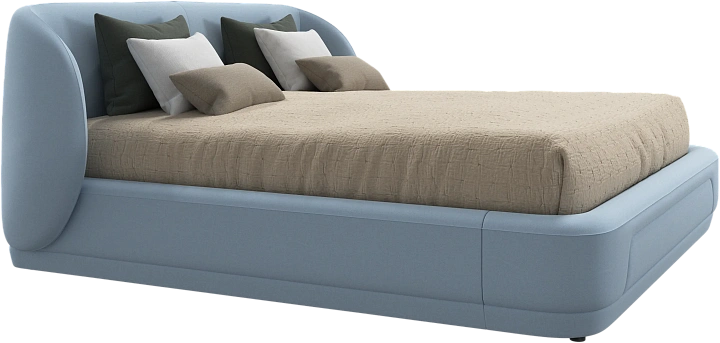 Кровать Bolzano - Frisco 2275 Ткань голубого цвета -  Под заказ