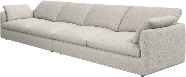 4-х местный диван Milano - Rimini ткань бежевого цвета 3087 -  Под заказ