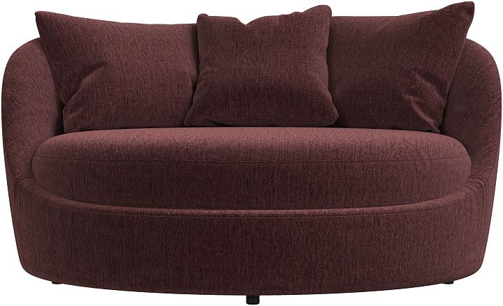 Кресло Ø - Lucca ткань красного цвета 3323 -  Под заказ