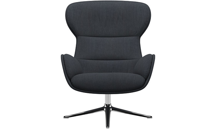 Кресло Reno с функцией вращения - Skagen 3164 Стальная ткань  -  Под заказ