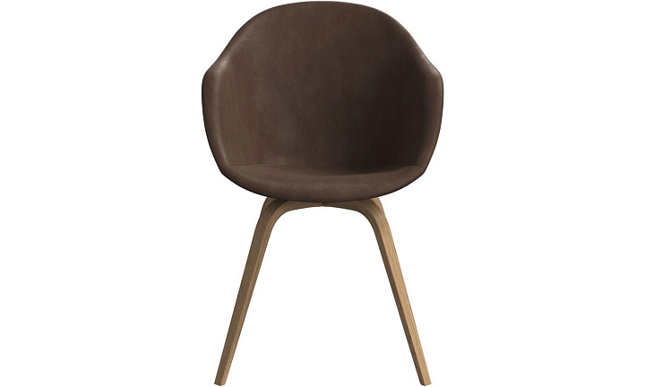 Обеденный стул Hauge - York 5122 Кожа светло-коричневого цвета  -  Под заказ