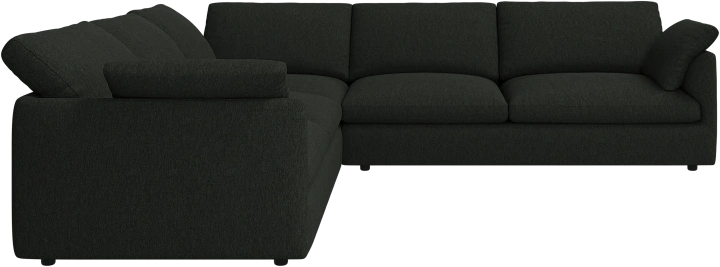 Угловой диван Milano - Bristol 3068 Темно-зеленая ткань  -  Под заказ