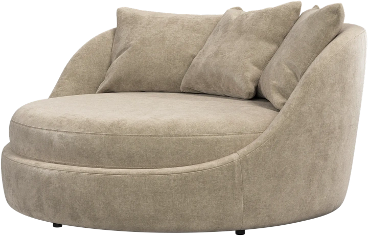 Кресло Ø -  Ravello 3220 Ткань песочного цвета  -  Под заказ