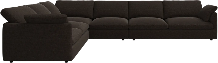 Угловой диван Milano - Napoli 2251 Ткань серо-коричневого цвета  -  Под заказ
