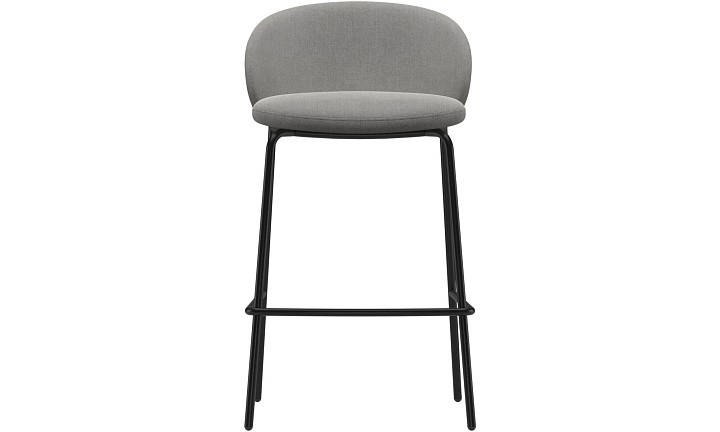 Барный стул Princeton - Tomelilla fabric 3142 Grey  -  Под заказ
