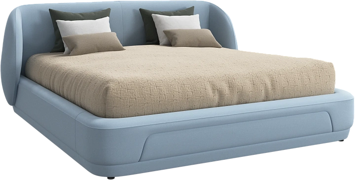 Кровать Bolzano - Frisco 2275 Ткань голубого цвета -  Под заказ