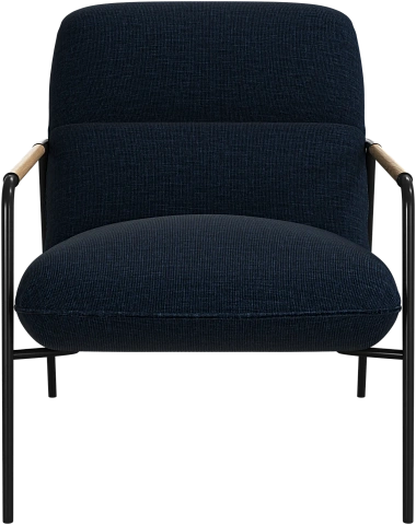 Кресло Terni - Napoli 2257 Ткань  тёмно-синего цвета  -  Под заказ
