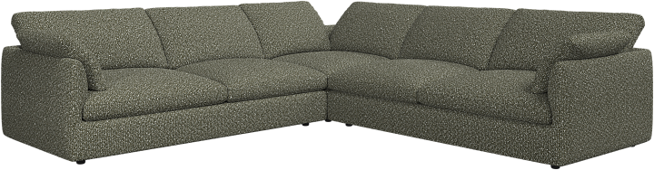Угловой диван Milano - Avellino ткань зеленого  цвета 3252 -  Под заказ