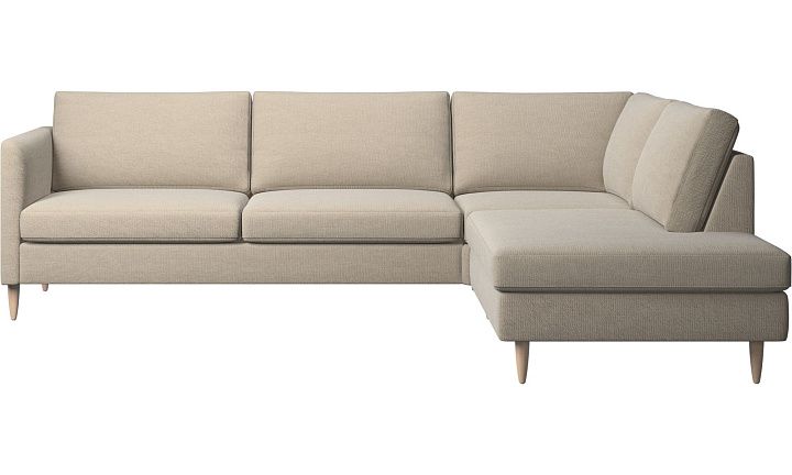 Угловой диван Indivi с модулем для отдыха - Bristol 3063 Ткань бежевая  -  Под заказ