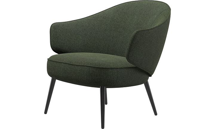 Кресло Charlotte - Lazio 3094 Темно-зеленая ткань  -  Под заказ