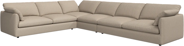 Угловой диван Milano - Skagen 3161 Песочная ткань  -  Под заказ