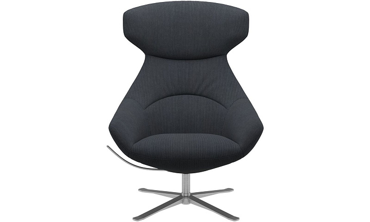 Кресло Porto с функцией вращения - Skagen 3164 Стальная ткань  -  Под заказ