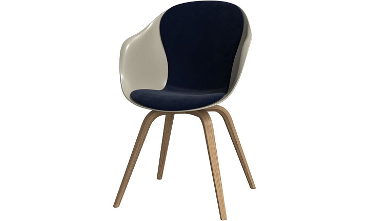 Обеденный стул Hauge - Velvet 3031 Синяя ткань  -  Под заказ